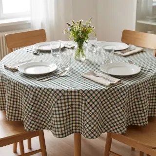 Țesătură decorativă jacquard Villars ecru vert