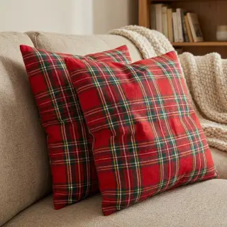 Țesătură decorativă Ecossais rouge vert