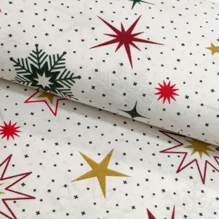 Țesătură decorativă premium Magic star red gold