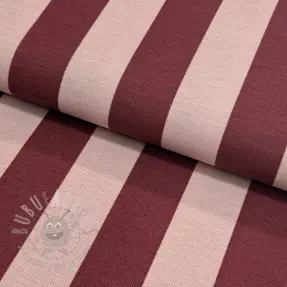 Țesătură decorativă premium Joyful basic stripe wine