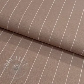 Țesătură decorativă premium Perfect thin lines taupe