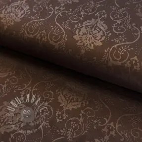 Imitație piele întoarsă SCUBA Embossed dark brown