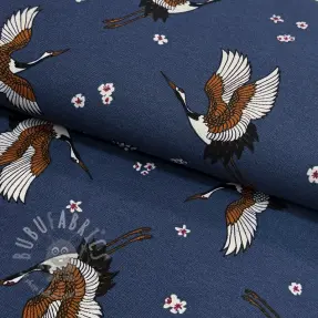 Țesătură decorativă premium Crane blossom sky
