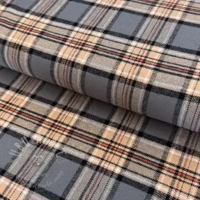 Țesătură din bumbac FLANEL YARN DYED BRUSHED CHECK design B