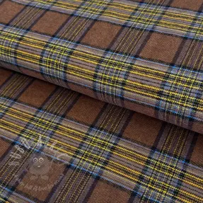 Țesătură din bumbac FLANEL YARN DYED BRUSHED CHECK design A