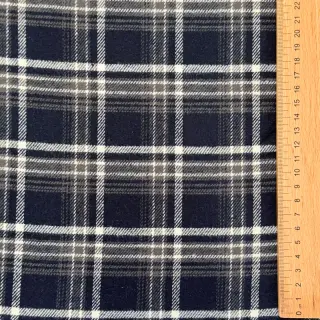 Țesătură din bumbac FLANEL YARN DYED BRUSHED CHECK design D