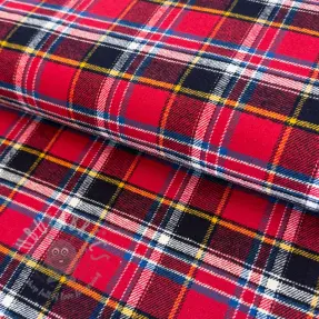 Țesătură din bumbac FLANEL YARN DYED BRUSHED CHECK design E