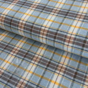 Țesătură din bumbac FLANEL YARN DYED BRUSHED CHECK design F