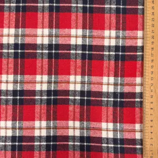 Țesătură din bumbac FLANEL YARN DYED BRUSHED CHECK design I