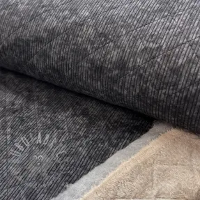 Catifea raiată QUILT black