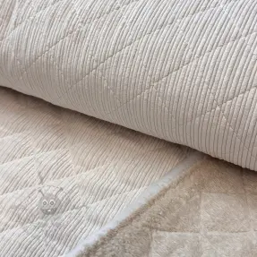 Catifea raiată QUILT sand