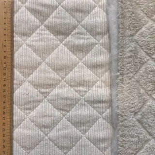 Catifea raiată QUILT sand