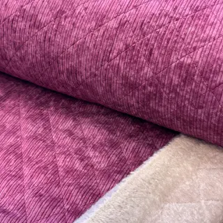 Catifea raiată QUILT wine