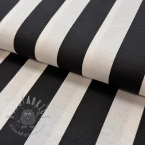 Țesătură decorativă premium Joyful basic stripe black