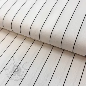Țesătură decorativă premium Perfect thin lines black