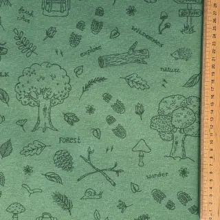 Țesătură decorativă premium Wander woods doodle