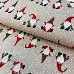 Țesătură decorativă Linenlook Jolly tomte