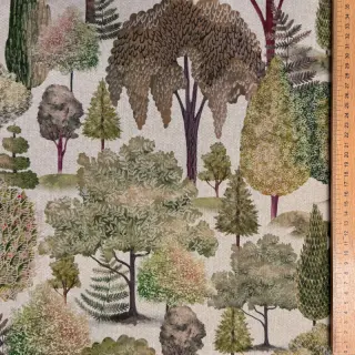 Țesătură decorativă Linenlook Wandering tree wood digital print