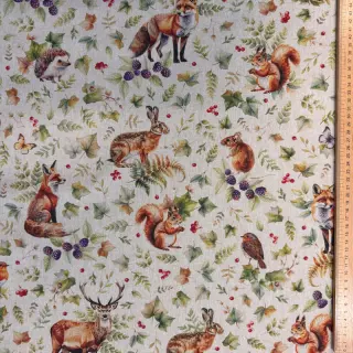 Țesătură decorativă Linenlook Animal forest dream digital print