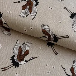 Țesătură decorativă Linenlook Crane blossom sky