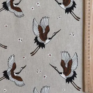 Țesătură decorativă Linenlook Crane blossom sky