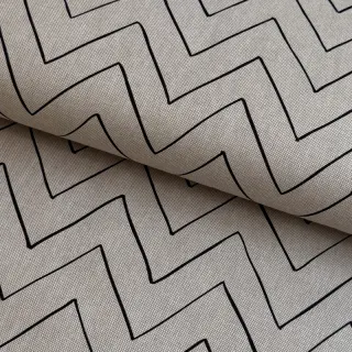 Țesătură decorativă Linenlook Freehand zigzag lines