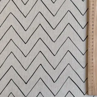 Țesătură decorativă Linenlook Freehand zigzag lines