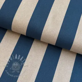 Țesătură decorativă Linenlook Joyful basic stripe denim
