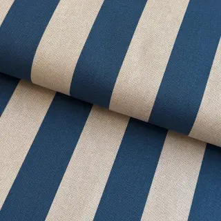 Țesătură decorativă Linenlook Joyful basic stripe denim