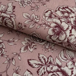 Țesătură decorativă Linenlook Elegant rose bloom wine
