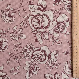 Țesătură decorativă Linenlook Elegant rose bloom wine