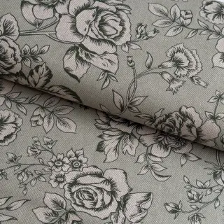 Țesătură decorativă Linenlook Elegant rose bloom army
