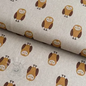Țesătură decorativă Linenlook Night owl nap