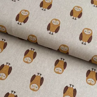 Țesătură decorativă Linenlook Night owl nap