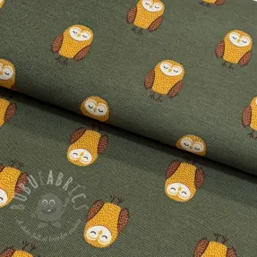 Țesătură decorativă premium Night owl nap army