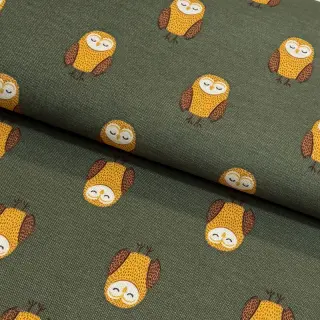 Țesătură decorativă premium Night owl nap army