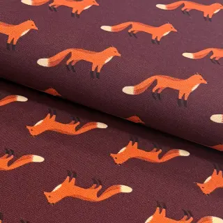 Țesătură decorativă premium Fox parade mauve