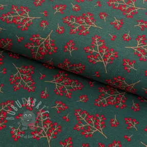 Țesătură decorativă premium Winter berry bloom