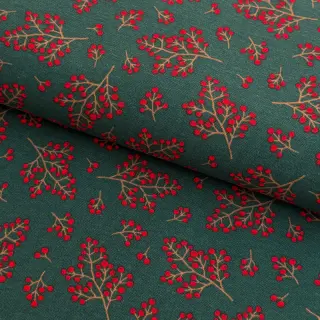 Țesătură decorativă premium Winter berry bloom