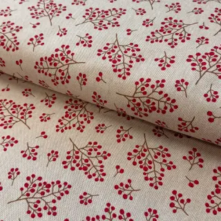 Țesătură decorativă Linenlook Winter berry bloom
