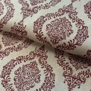 Țesătură decorativă Linenlook Baroque damask charm wine