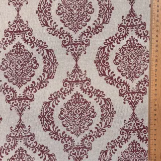 Țesătură decorativă Linenlook Baroque damask charm wine