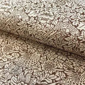 Țesătură decorativă GOBELIN premium Anemone art craft brown