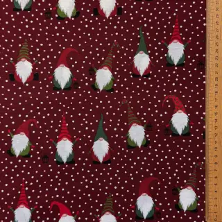 Țesătură decorativă premium Jolly tomte wine