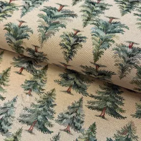 Țesătură decorativă GOBELIN premium Pine forest whispers