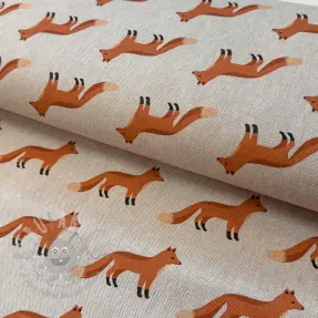 Țesătură decorativă Linenlook Fox parade line
