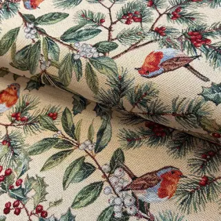 Țesătură decorativă GOBELIN premium Robin winter charm