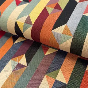 Țesătură decorativă GOBELIN premium Graphic prism block