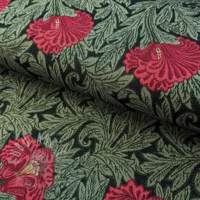 Țesătură decorativă GOBELIN premium Poppy art craft black