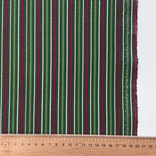 Țesătură decorativă premium Line Xmas stripe army